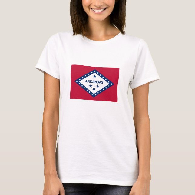 Arkansas statsflagga t shirt (Framsida)