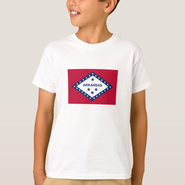 Arkansas statsflagga t shirt (Framsida)