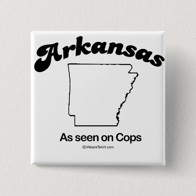 ARKANSAS - T-tröja och Gea "ARKANSAS för STATLIG Knapp (Framsida)