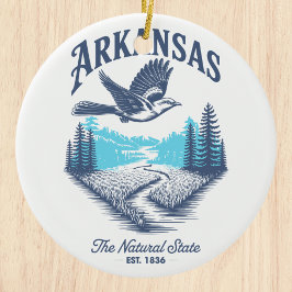 Arkansas The Natural State Julgransprydnad Keramik