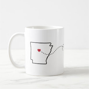 Arkansas till Colorado - Heart2Heart Coffee Mugg