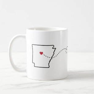 Arkansas till Tennessee - Heart2Heart Coffee Mugg