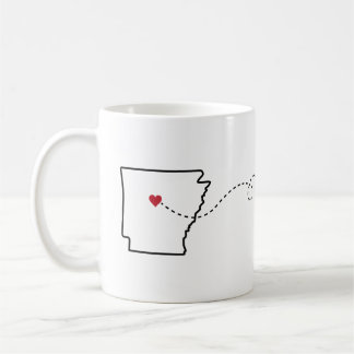 Arkansas till Texas - Heart2Heart Coffee Mugg