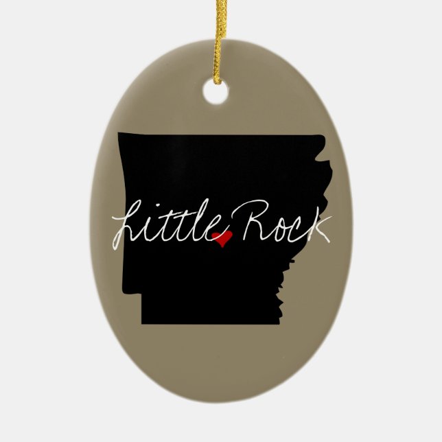 Arkansas Town Julgransprydnad Keramik (Framsidan)