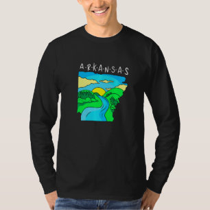 Arkansas Turist Souvenir Stolt Stat Arkansas Lan T Shirt