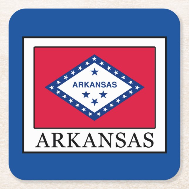Arkansas Underlägg Papper Kvadrat (Framsidan)