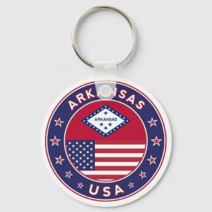 Arkansas, USA, stater Nyckelring
