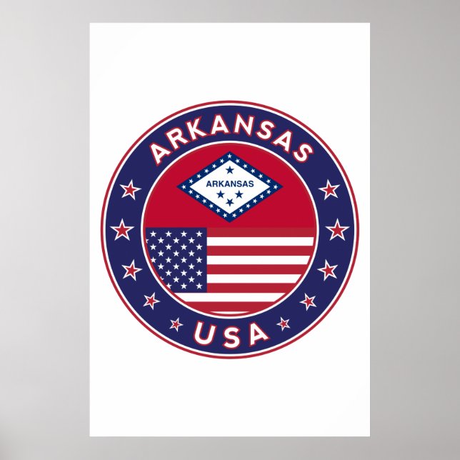 Arkansas, USA, stater Poster (Framsidan)