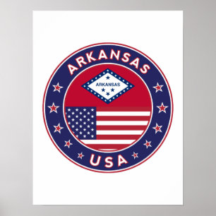 Arkansas, USA, stater Poster