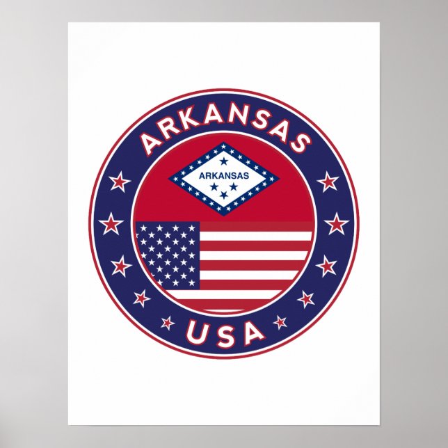 Arkansas, USA, stater Poster (Framsidan)