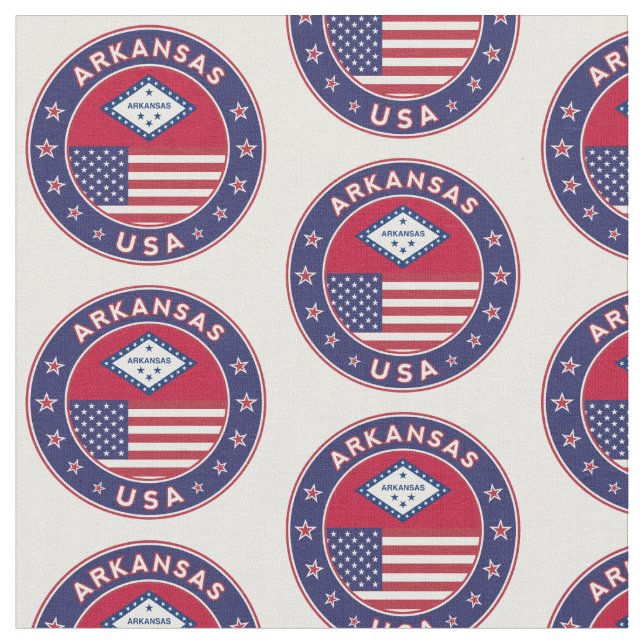 Arkansas, USA, stater Tyg (Närbild)
