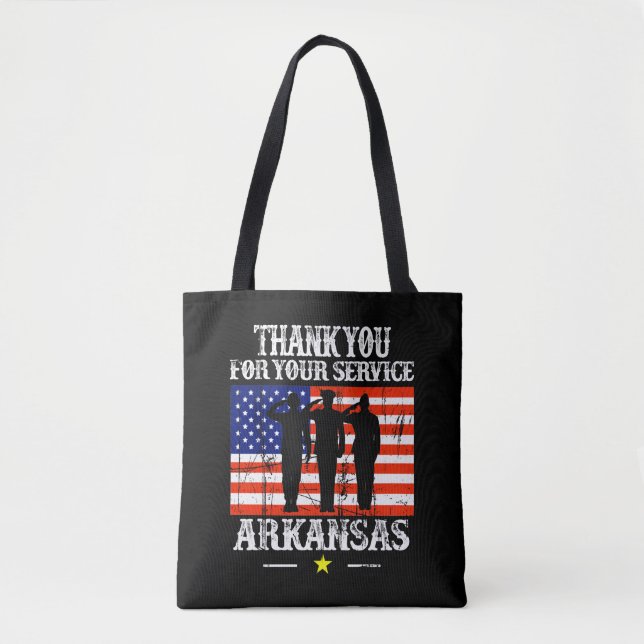 Arkansas USA Tote Bag Tygkasse (Framsida)
