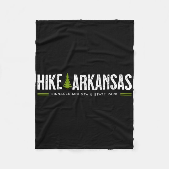 Arkansas vandring Pinnacle Mountain State Park Ret Fleecefilt (Framsidan)