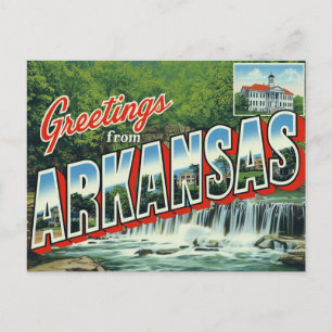 Arkansas vattenfallsskog vykort