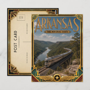 Arkansas Vintage Art Deco-guldåldern Vykort