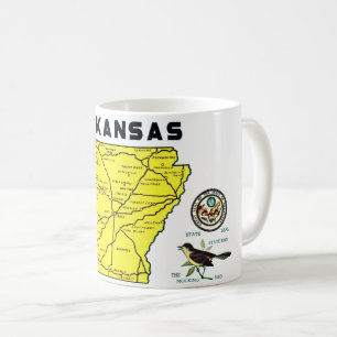 Arkansas Vintage kartpostkort Kaffemugg