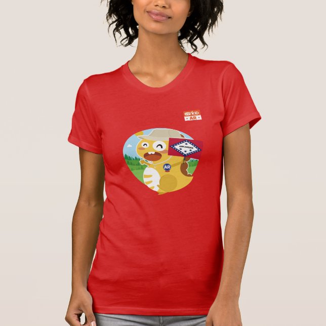 Arkansas VIPKID T-tröja (orangen) Tee Shirt (Framsida)