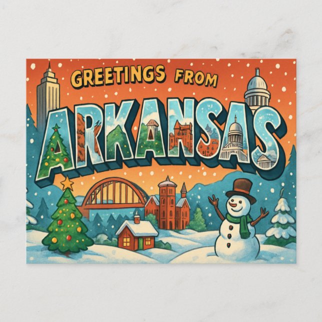 ARKANSAS-vykort Vykort (Framsida)