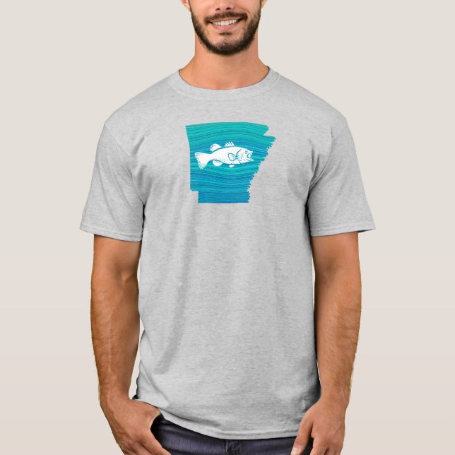 Arkansas Wave Fishing T Shirt (Framsida)
