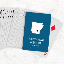 Arkansas Wedding Favor Deck of Cards, delstaten Ka Casinokort