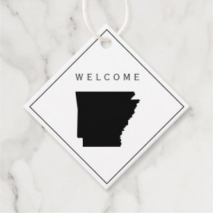 Arkansas Welcome Bag Gift Märkres for Bröllop Helg Gåvor Etiketter