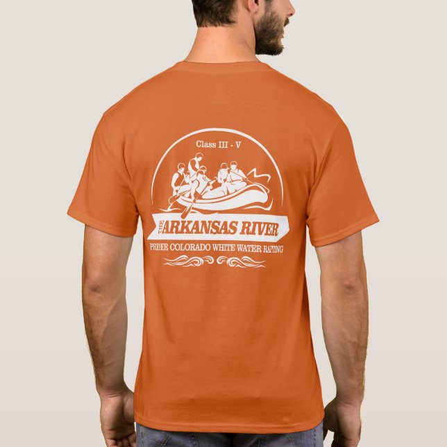 Arkansasfloden (vattendrag 2) t shirt (Baksida)
