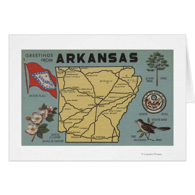 ArkansasLarge Brev ScenesArkansas 2 Hälsningskort (Framsidan Horizontal)