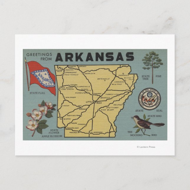 ArkansasLarge Brev ScenesArkansas 2 Vykort (Framsida)