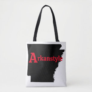 Arkanstyle Red Text Tygkasse