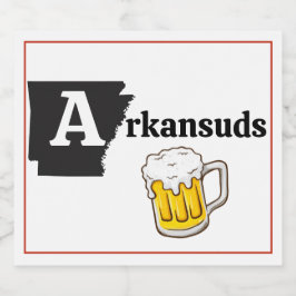 Arkansuds Mugg Ölflaska Etikett