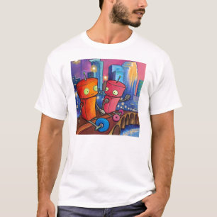 Ärke- afton för sten tee shirt