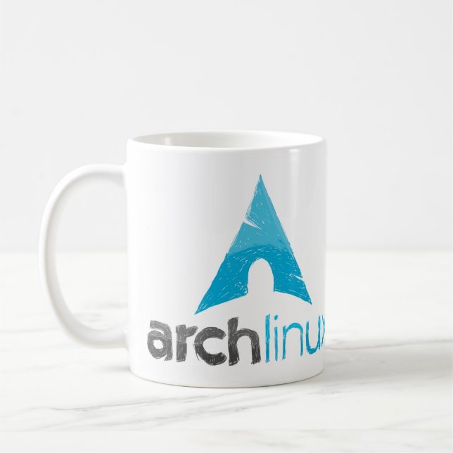 Ärke- Linuxlogotyp Kaffemugg (Vänster)