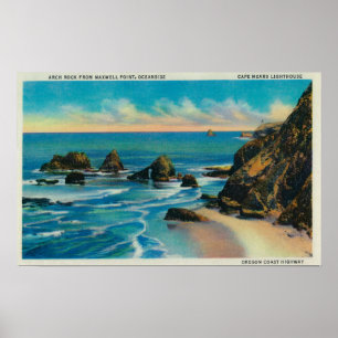 Ärke- sten från Maxwell pekar, OceansideCoast Poster