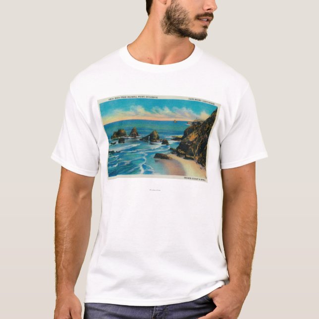 Ärke- sten från Maxwell pekar, OceansideCoast Tee Shirt (Framsida)