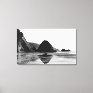 Ärke- udd nära kanonstranden, Oregon fotografera Canvastryck