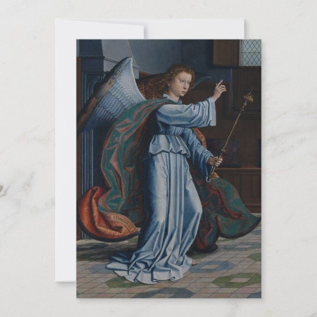 Ärkeängel Gabriel av Gerard David Inbjudningar (Framsida)