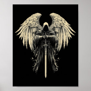 Ärkeängel Gabriel Kristet Ängel Katolsk Krigare Poster