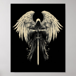 Ärkeängel Gabriel Kristet Ängel Katolsk Krigare Poster