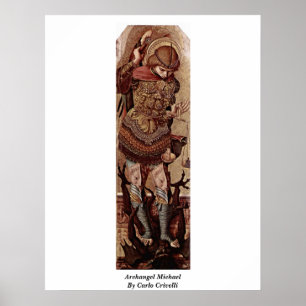 Ärkeängel Michael av Carlo Crivelli Poster
