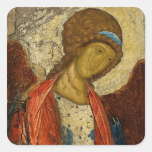 Ärkeängel Michael c1414 Fyrkantigt Klistermärke