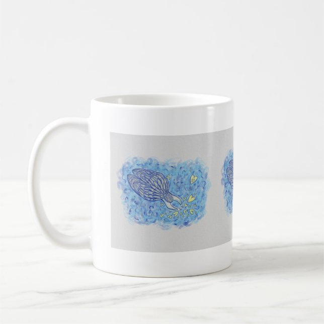 Ärkeängel Michaels stöd konst anpassade kaffemugga Kaffemugg (Vänster)