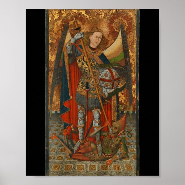 Ärkeängel Mikael besegrar Satan Kristus Poster (Framsidan)