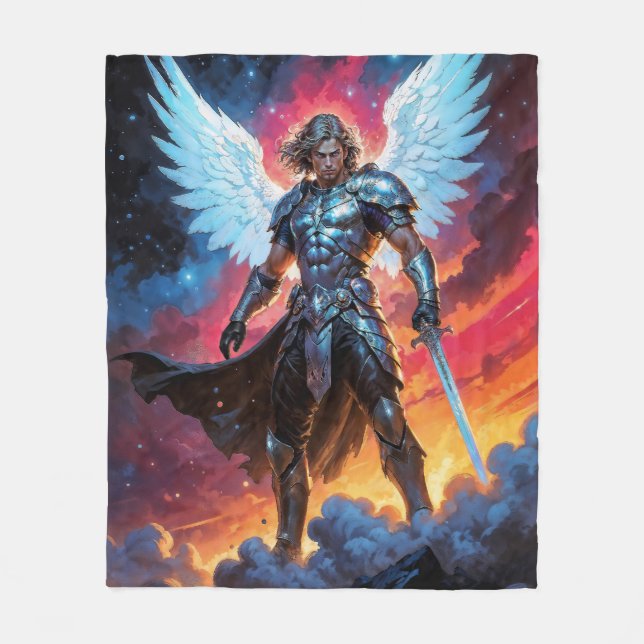 Ärkeängel Mikael Gloryblade Fleecefilt (Framsidan)
