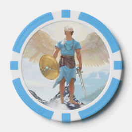 Ärkeängel Mikael ”Var Närvarande” Skyddstecken Poker Marker