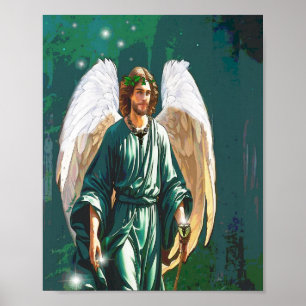 Ärkeängel Rafael Läkningsängel Väggkonsttryck Poster