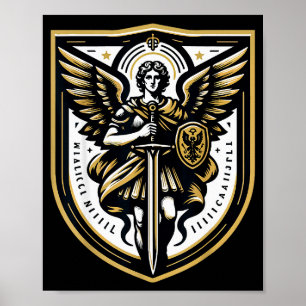 Ärkeängel Sankt Mikael kristen Poster