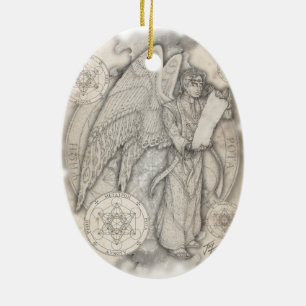 ÄrkeängelMetatron prydnad Julgransprydnad Keramik