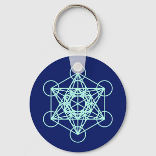 ÄrkeängelMetatron sakral geometri Keychain Nyckelring