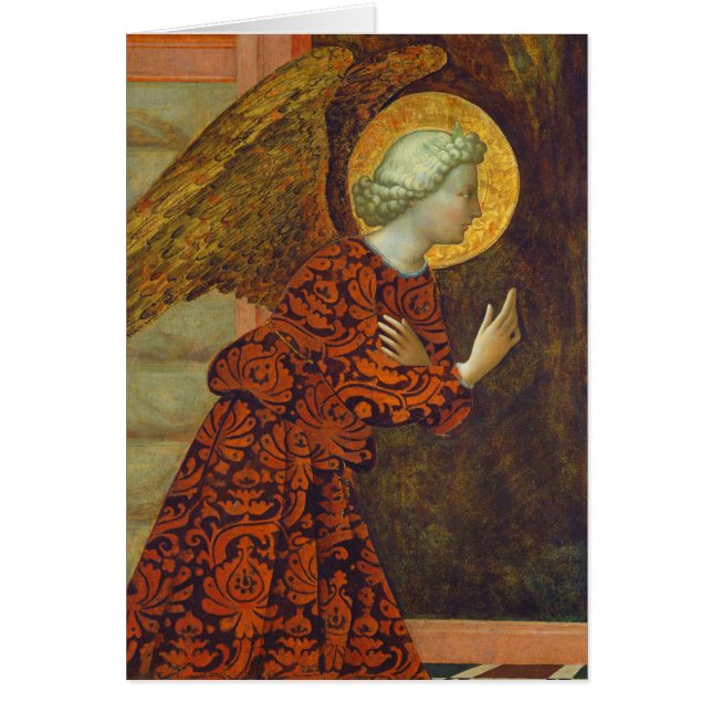 Ärkeängeln Gabriel, C. 1430 (tempera på panel) Hälsningskort (Framsidan)