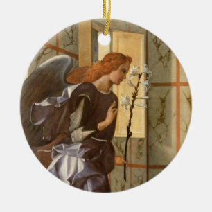 Ärkeängeln Gabriel, från den dipty annunciation Julgransprydnad Keramik